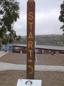 Starting Point Sign of Lake Miramar Loop