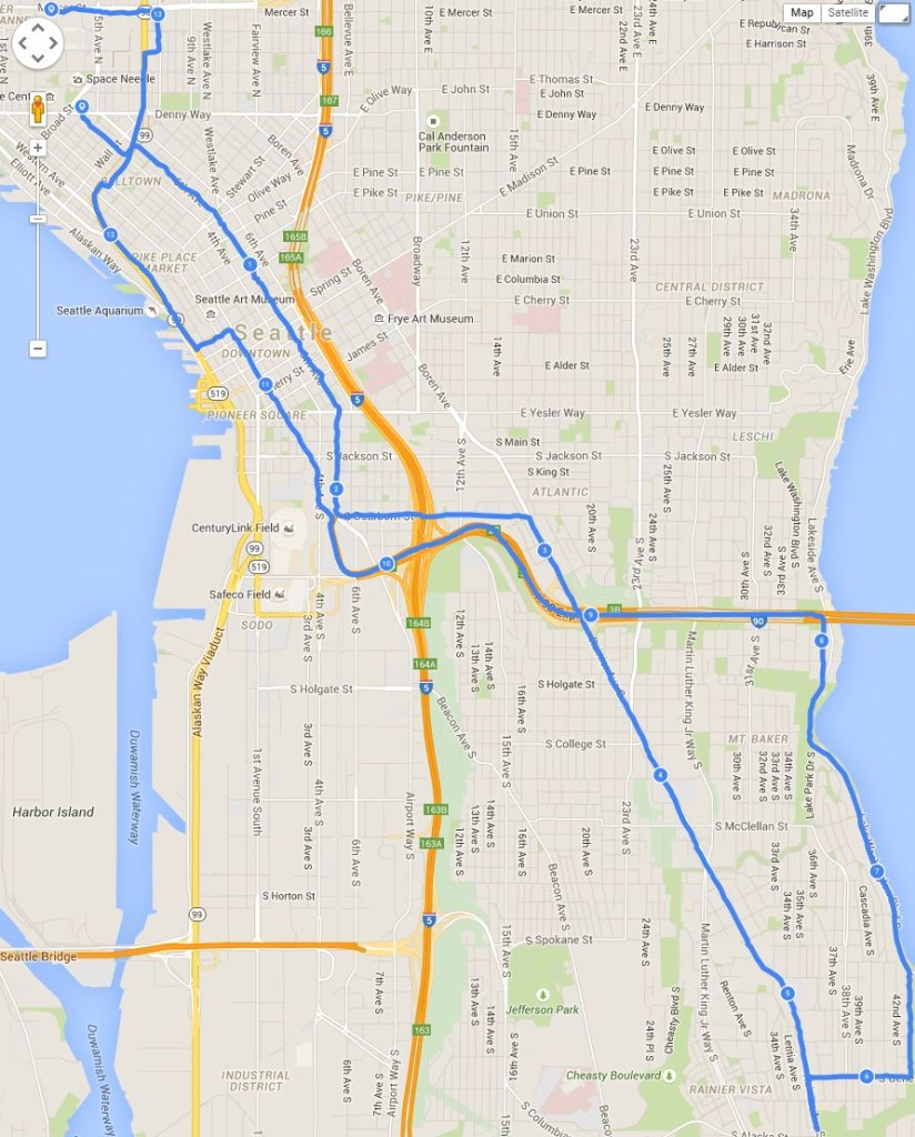 RnR Seattle Course Map